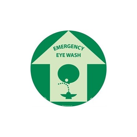 Nmc WALK ON FLOOR SIGN, GLOW, 17 in, GWFSM5 GWFSM5